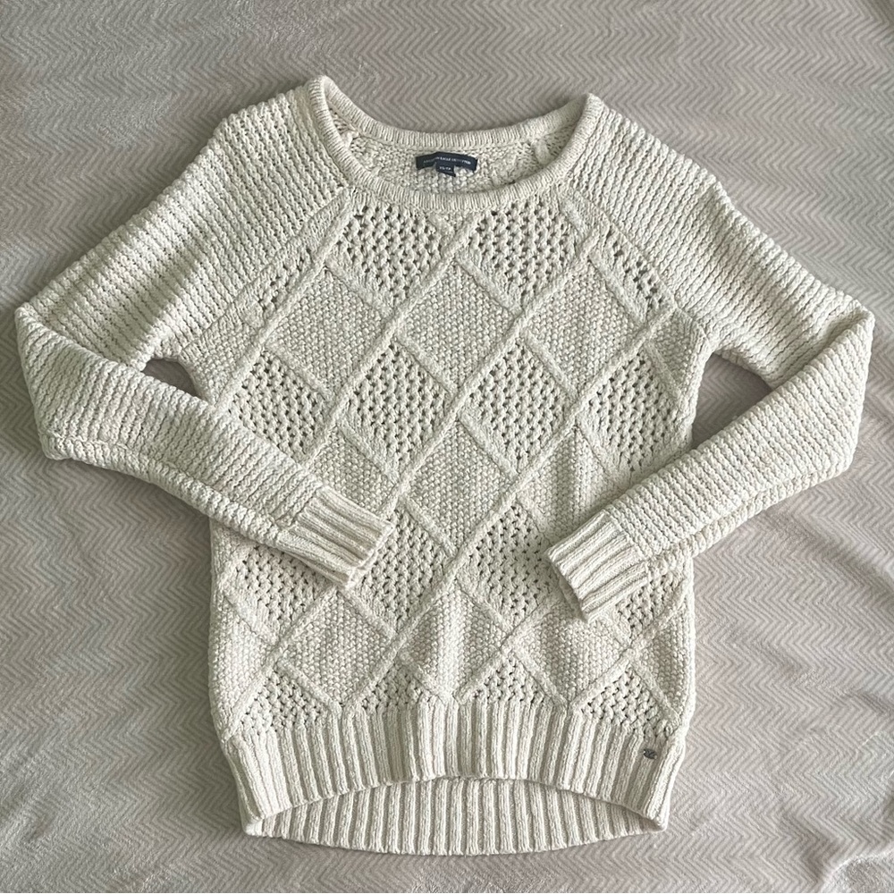 🦅Y2K American Eagle Cable Knit Sweater 🦅
